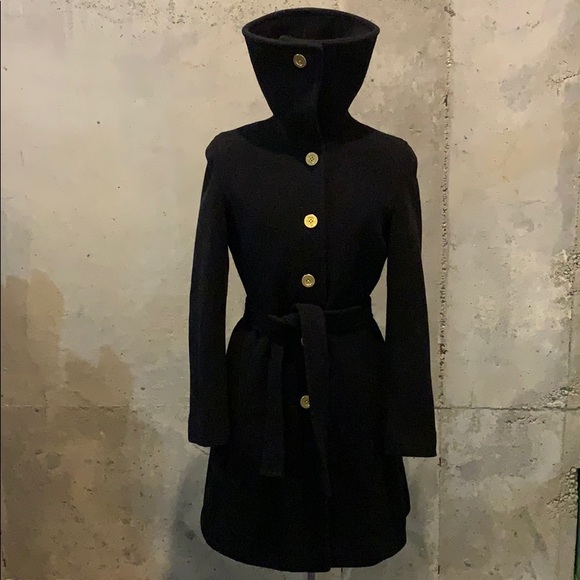 Authentic Coach Belted Wool Coat XS - Picture 3 of 7